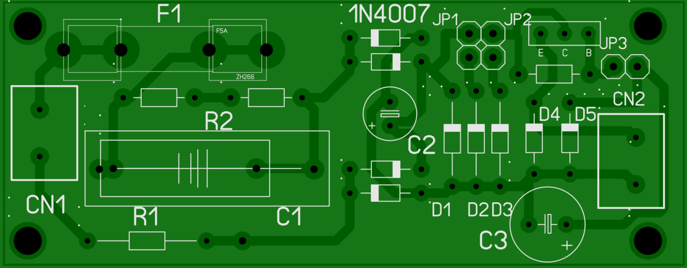 PCB Ruteado para Relés